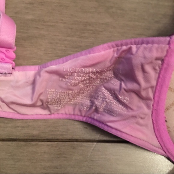 VICTORIA SECRET LADIES BRA - 32A MELANG BURGUNDY- GREAT CONDITION - Picture 3 of 3